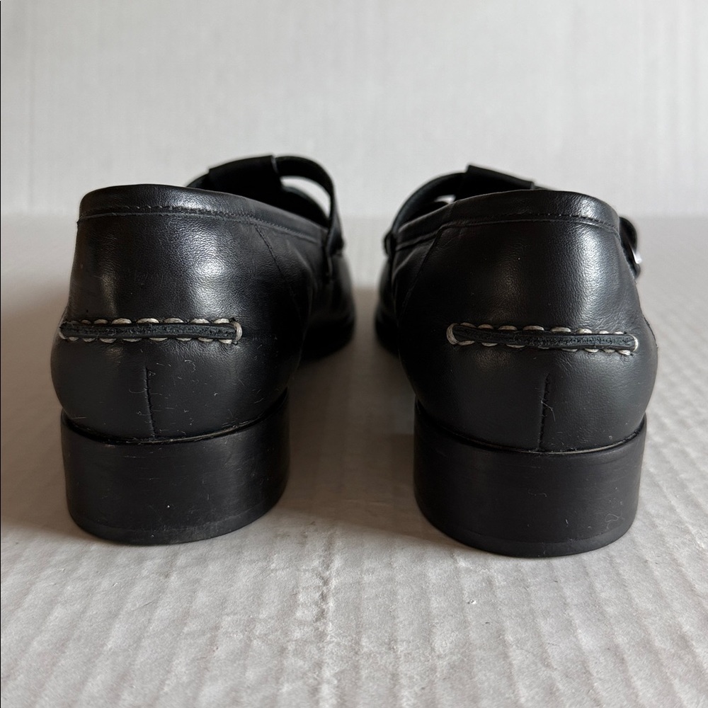 Everlane Black Leather Mary Jane Loafers - Picture 8 of 11